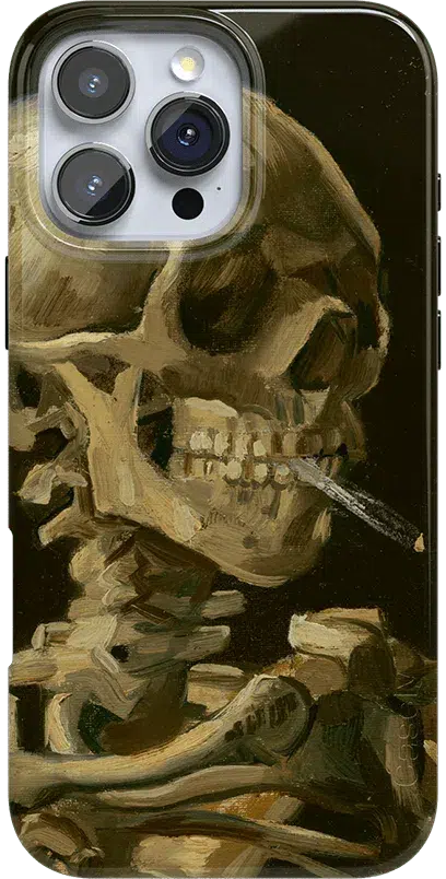 Van Gogh | Head of a Skeleton with a Burning Cigarette Phone Case