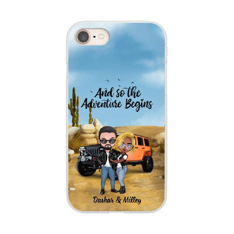 And So The Adventure Begins - Personalized Phone Case For Car Lovers, Off-Road