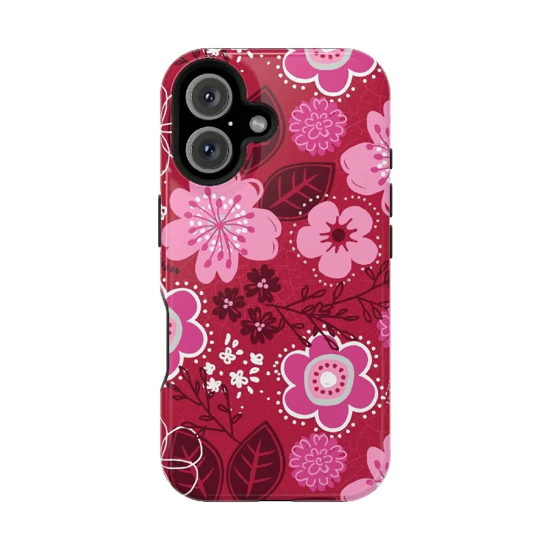 Berry Blossom | Red Floral Case