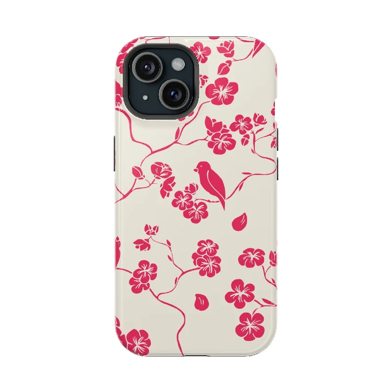 Birdsong Blooms | Red Floral Case