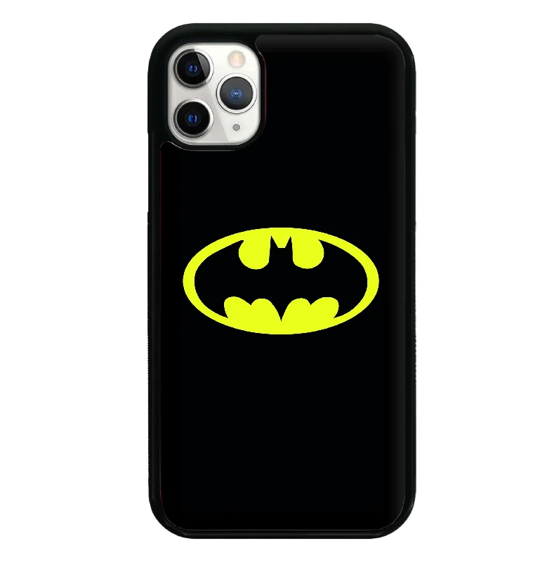 Black Bat Superhero Logo Phone Case