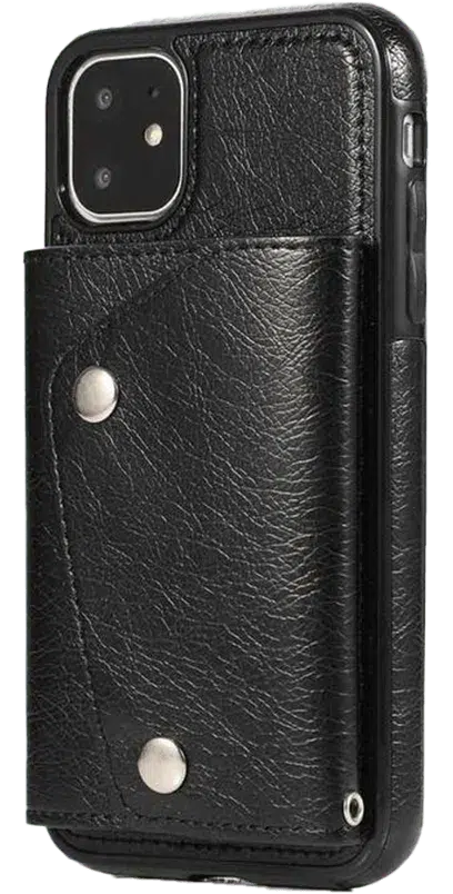 Black Vegan Leather | Wallet Case