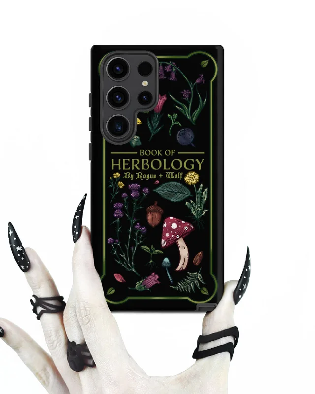 Book of Herbology Shockproof Samsung case - Witchy Goth Phone Accessories Anti-scratch cover