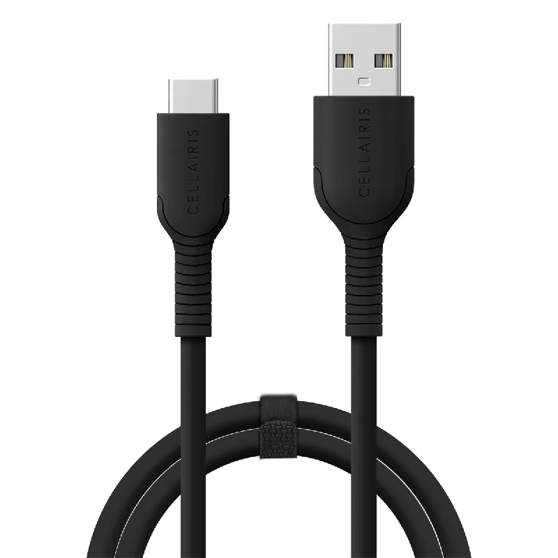 Charge Cable - 3FT USB-C to USB-A 18W Black Power