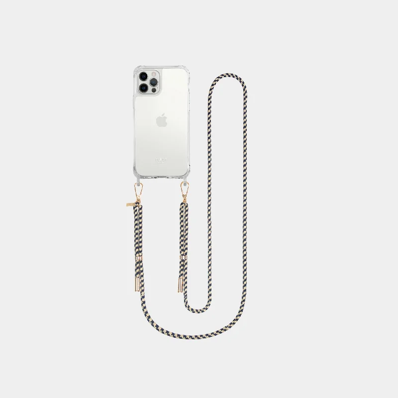 Clear Phone Case + Santorini Crossbody Strap