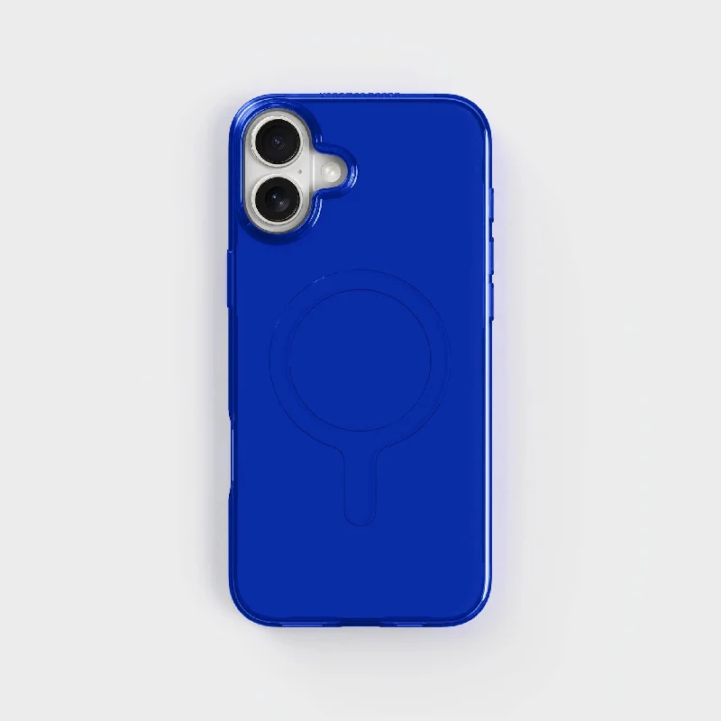 Clear Phone Case, Tinted Cobalt Blue - Circular & Recycled - 3m Drop Protection | CLRPRTCT™