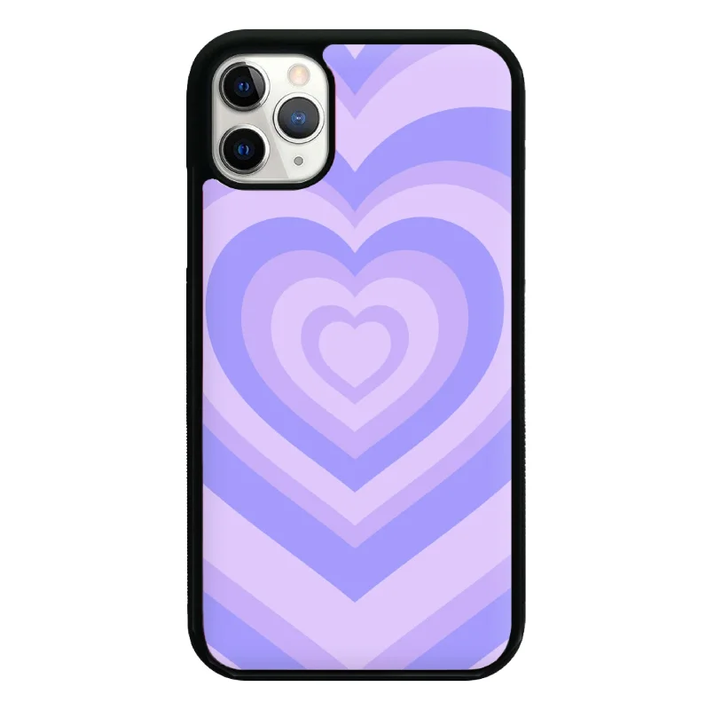 Purple - Colourful Hearts Phone Case