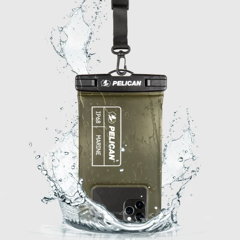 Pelican Marine Waterproof Floating Pouch (Olive Green) - Phone Pouch