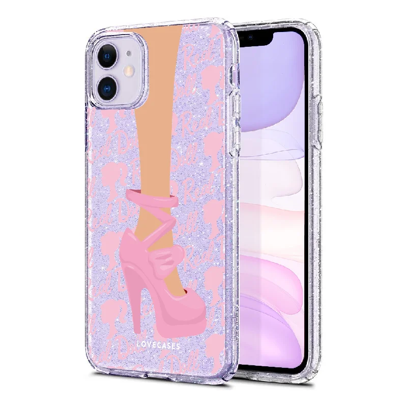 Doll Shoe Glitter Phone Case