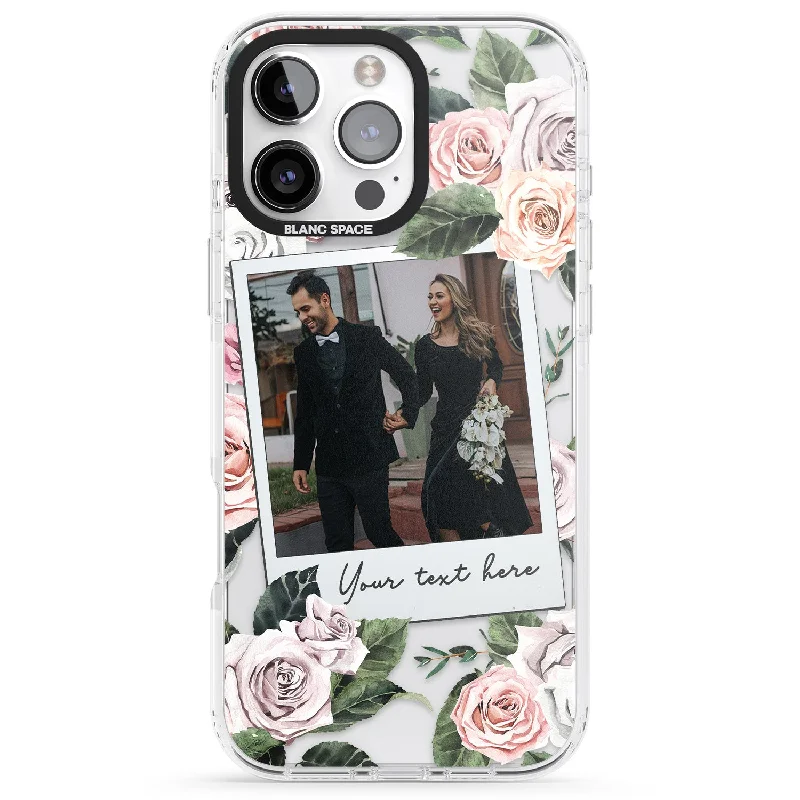 Personalised Floral Instant Film Photo