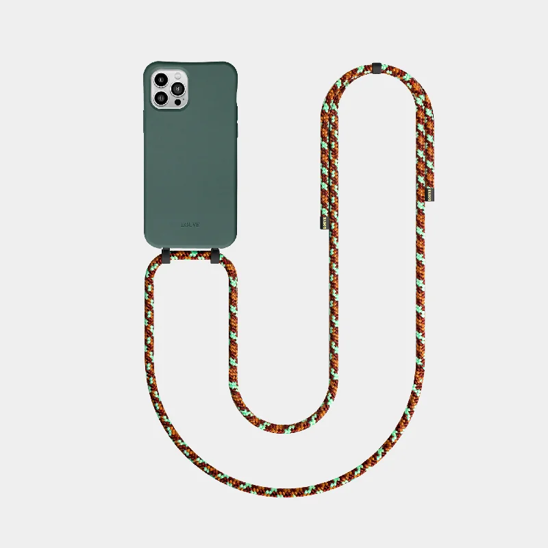 Green Phone Case + Marrakech Crossbody Strap