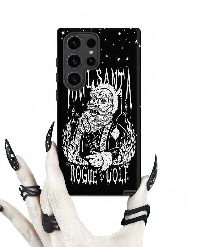 Hail Santa Tough Phone Case for Samsung - Xmas Witchy Shockproof Anti-scratch Goth Cover Gothic Christmas Gifts