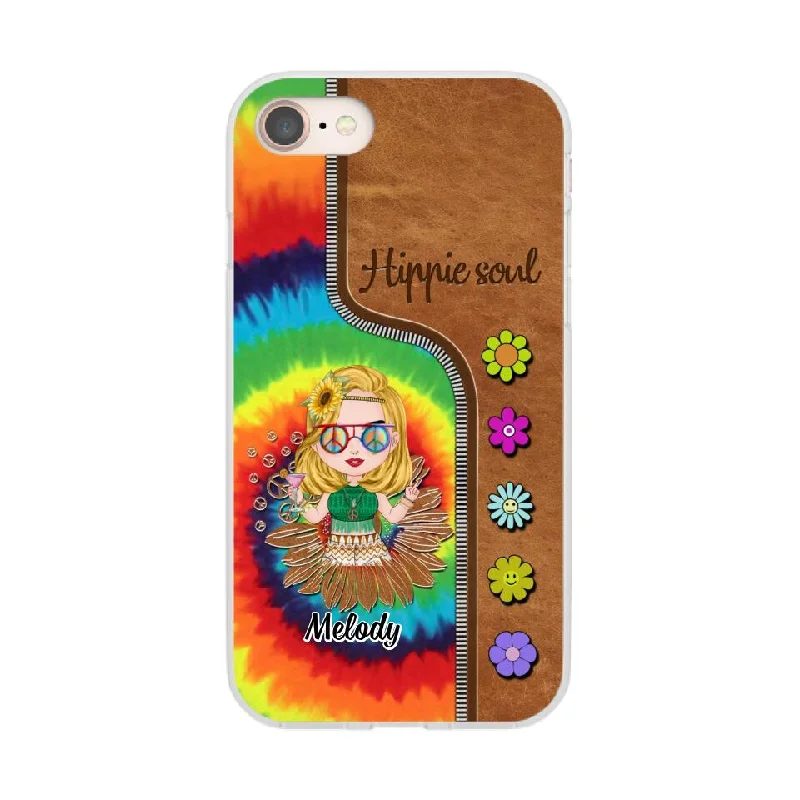 Hippie Soul - Personalized Phone Case For Her, Hippie