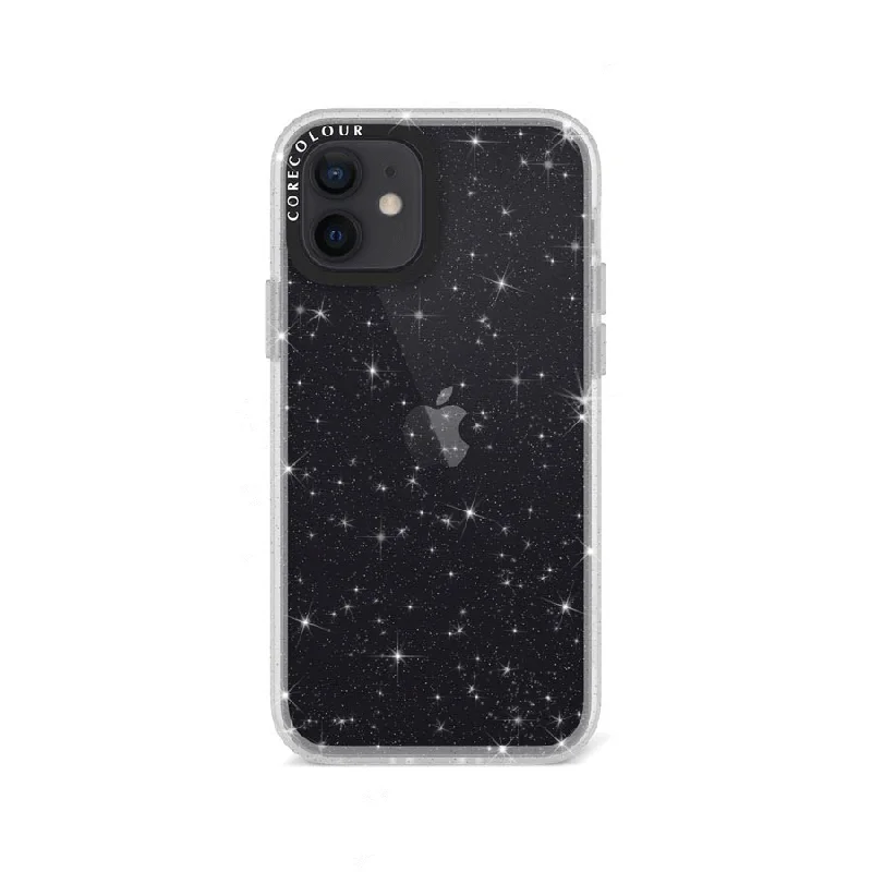 iPhone 12 Glitter Clear Glitter Phone Case