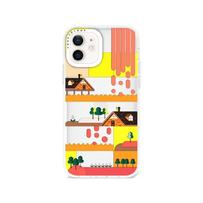 iPhone 12 Sunset Cottage Phone Case