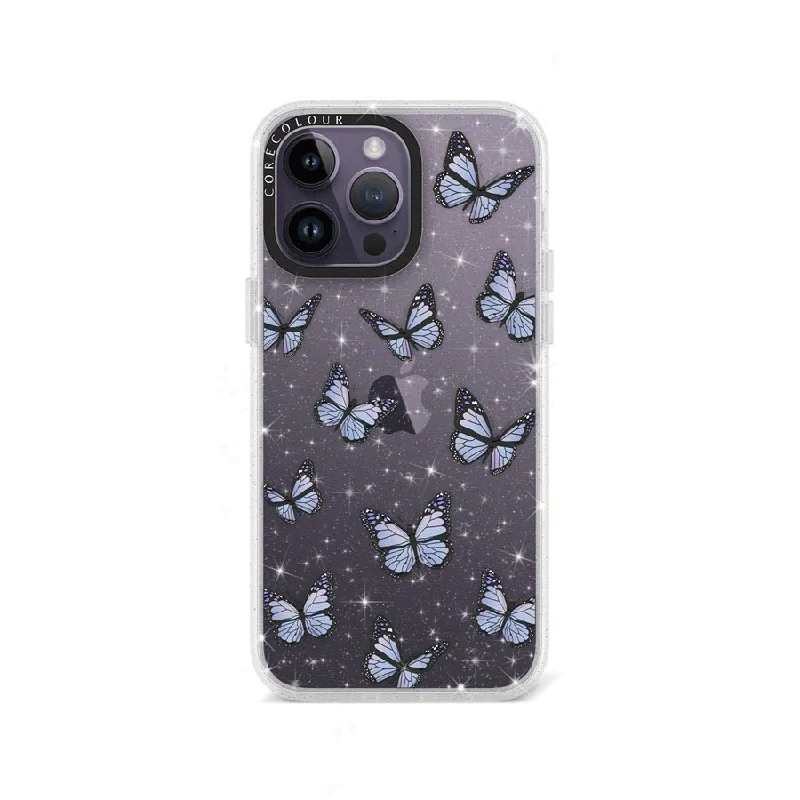 iPhone 14 Pro Max Butterfly Kiss Glitter Phone Case