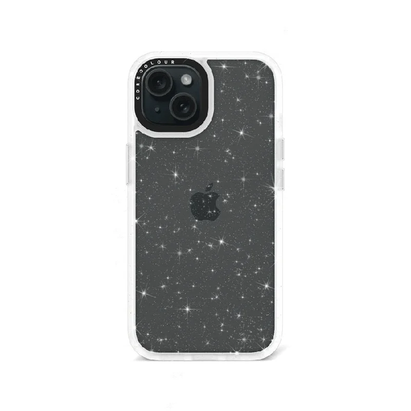 iPhone 15 Clear Glitter Phone Case