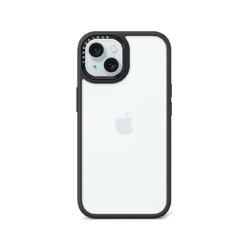 iPhone 15 Jet Black Clear Phone Case