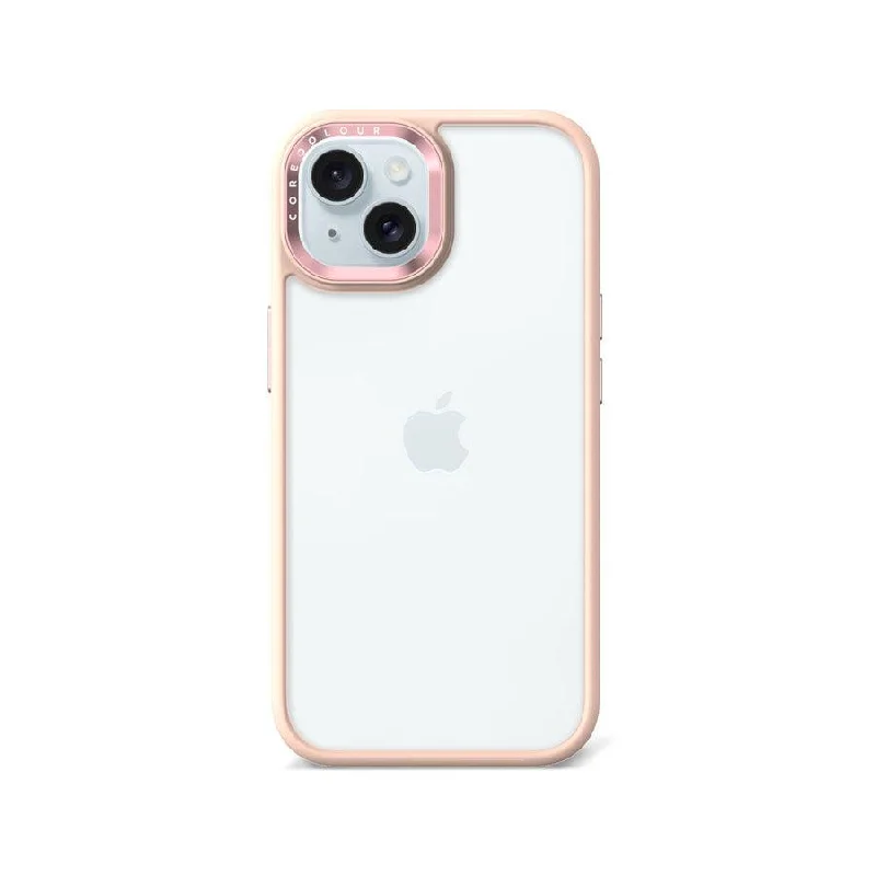 iPhone 15 Pink Lemonade Clear Phone Case