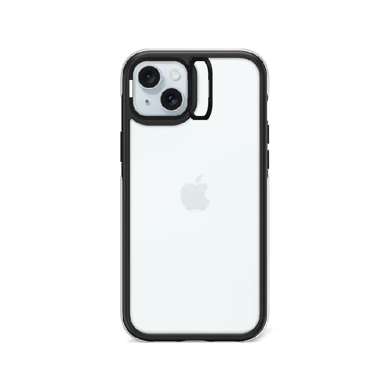 iPhone 15 Plus Clear Camera Ring Kickstand Case