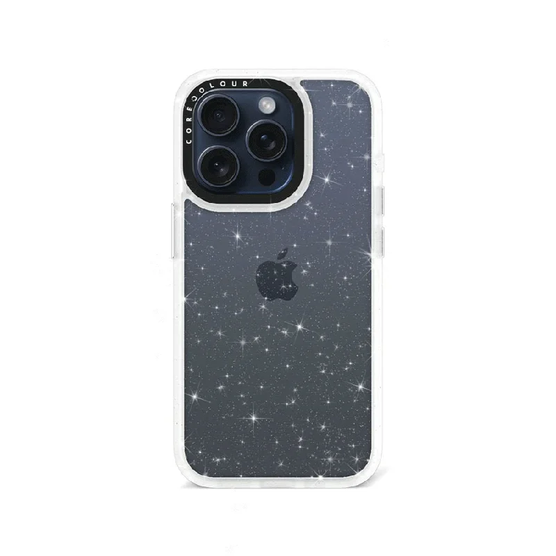 iPhone 15 Pro Clear Glitter Phone Case