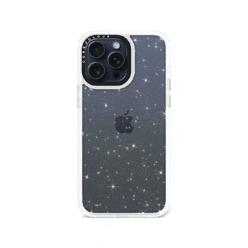 iPhone 15 Pro Max Clear Glitter Phone Case