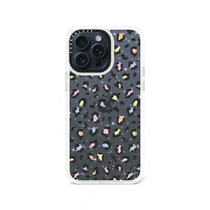 iPhone 15 Pro Max Colourful Leopard Glitter Phone Case