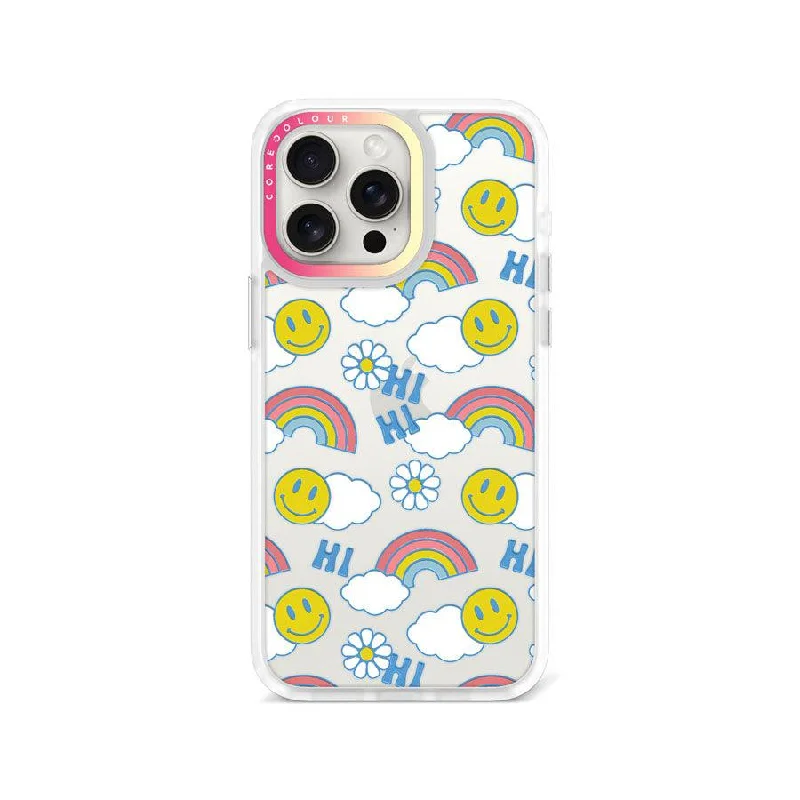 iPhone 15 Pro Max Hi There! Rainbow Phone Case