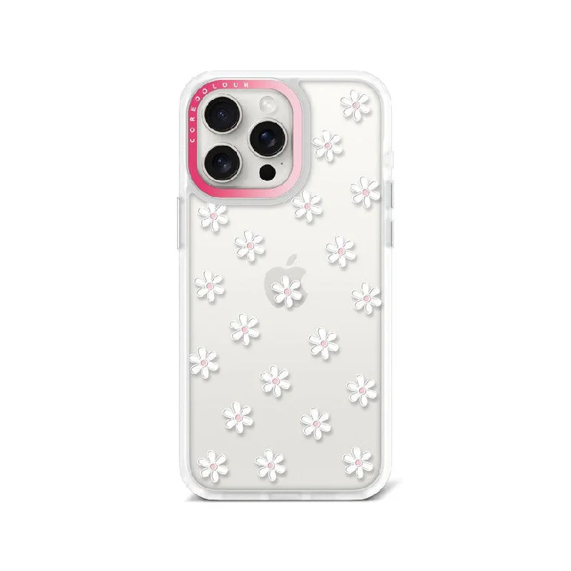 iPhone 15 Pro Max White Flower Mini Phone Case