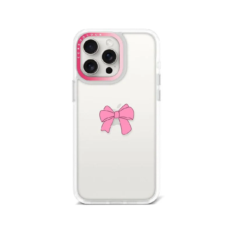 iPhone 15 Pro Max Pink Ribbon Bow Phone Case