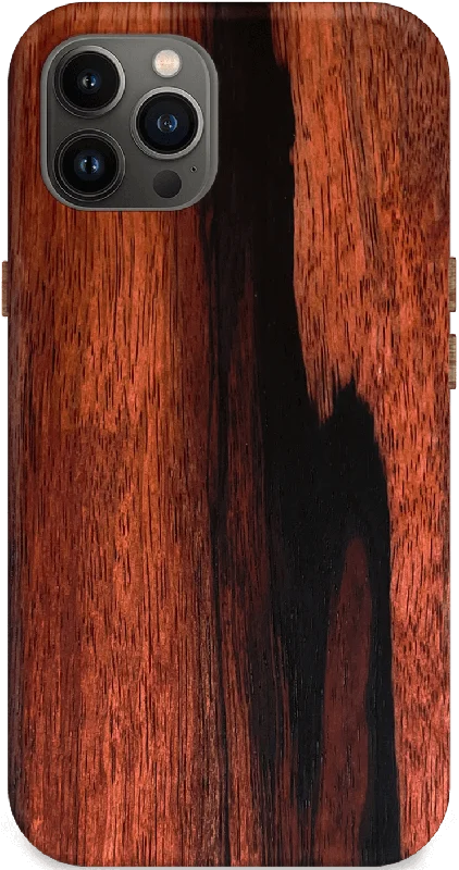 Kerf Select Macassar Ebony Wood Phone Case