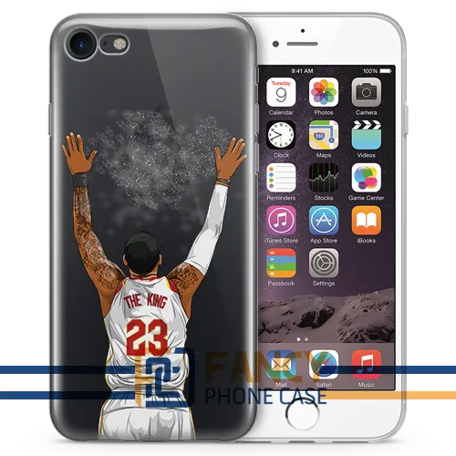 King White Basketball iPhone Cases