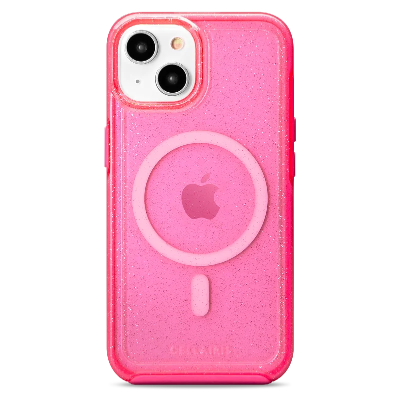 La Hornet - iPhone 14 / iPhone 13 Hot Pink Glitter w/ MagSafe Phone Case