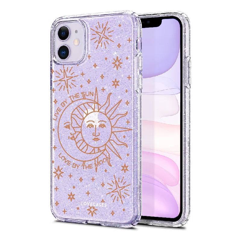 Live By The Sun Glitter Phone Case