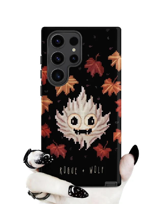 Maple Ghosty Tough Phone Case for Samsung - Dark Academia Anti-Scratch Shockproof Cover, Witchy Goth Accessory, Goth Gifts