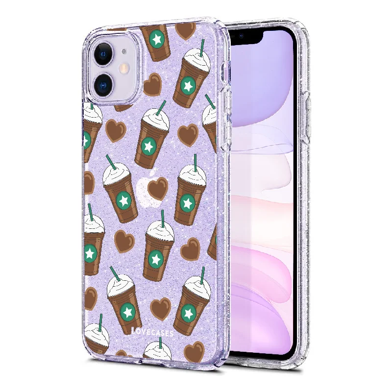 Mocha Coffee Glitter Phone Case