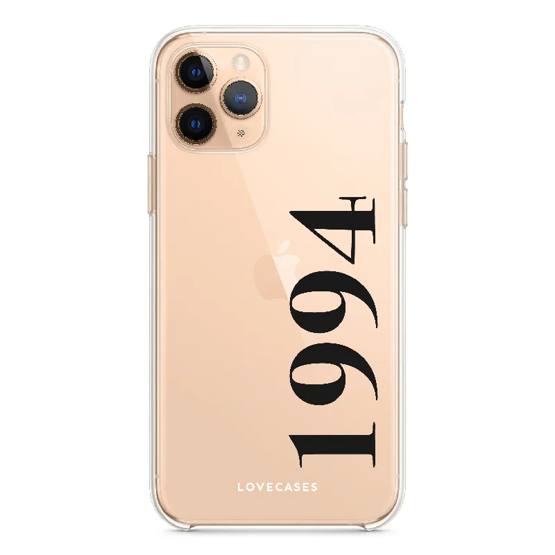 Personalised Black Year Phone Case