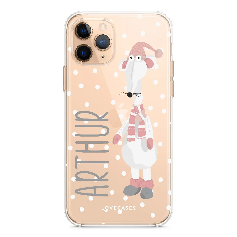 Personalised Christmas Rat Phone Case