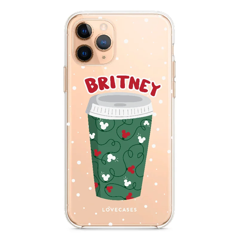 Personalised Mickey Green Cup Phone Case