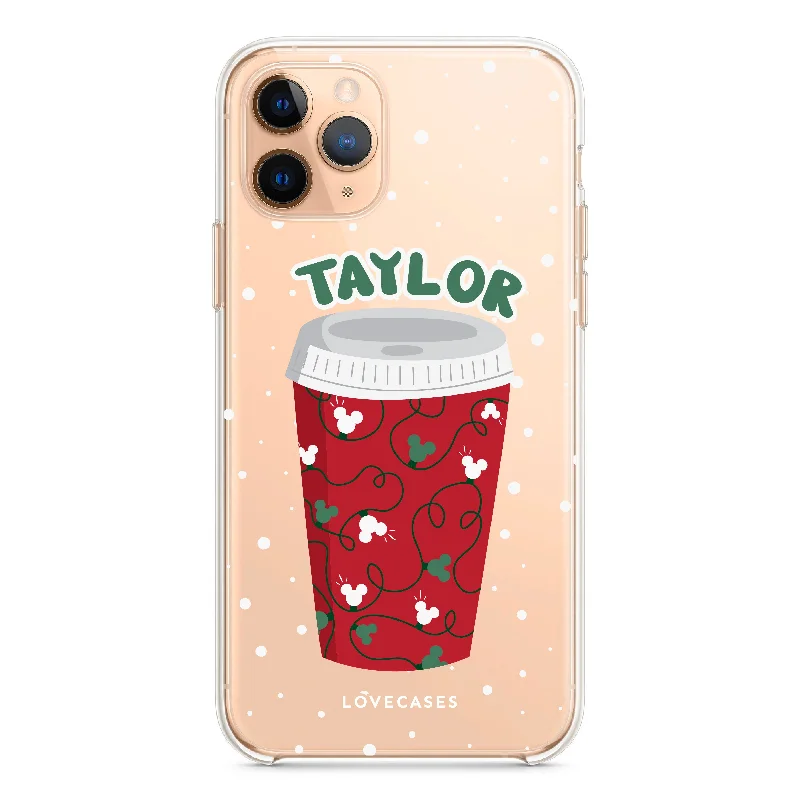 Personalised Mickey Red Cup Phone Case