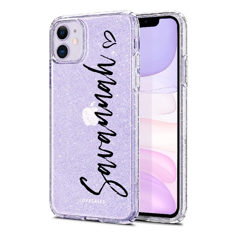 Personalised Script Glitter Phone Case