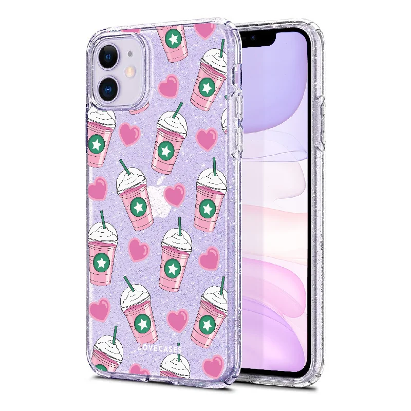 Pink Drink Glitter Phone Case