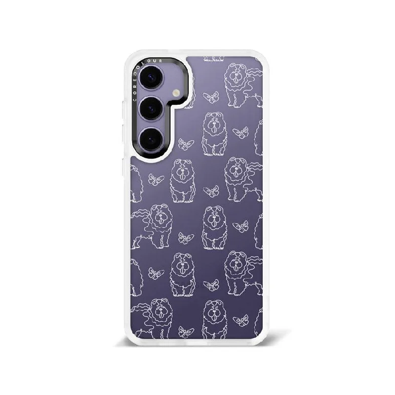 Samsung Galaxy S24+ Chow Chow Minimal Line Phone Case