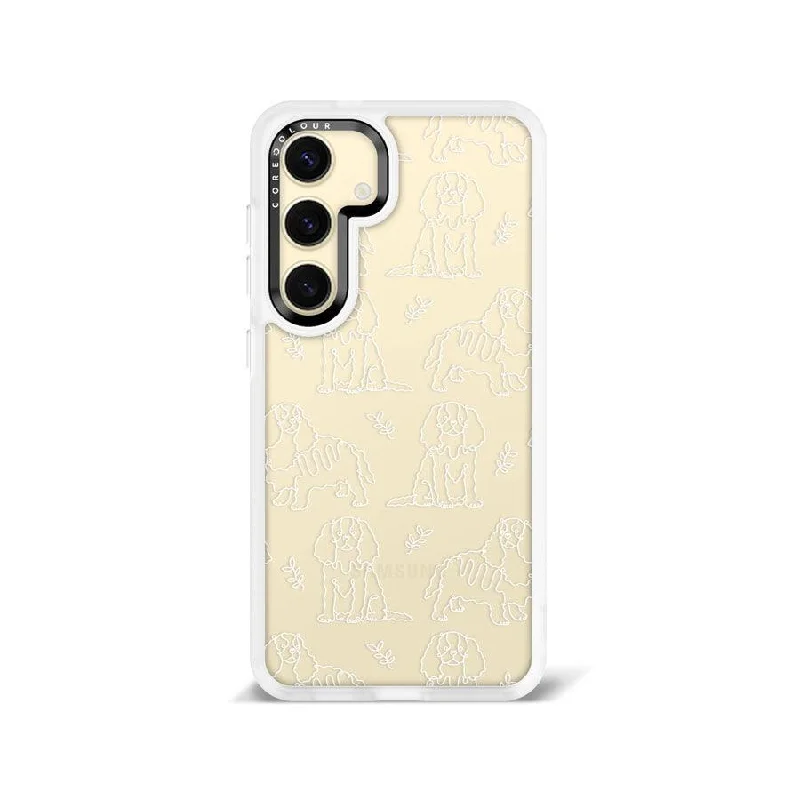 Samsung Galaxy S24 Cocker Spaniel Minimal Line Phone Case