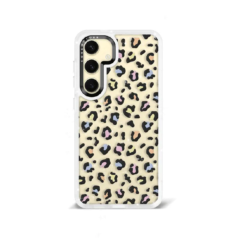 Samsung Galaxy S24 Colourful Leopard Glitter Phone Case