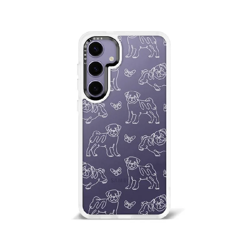 Samsung Galaxy S24+ Pug Minimal Line Phone Case