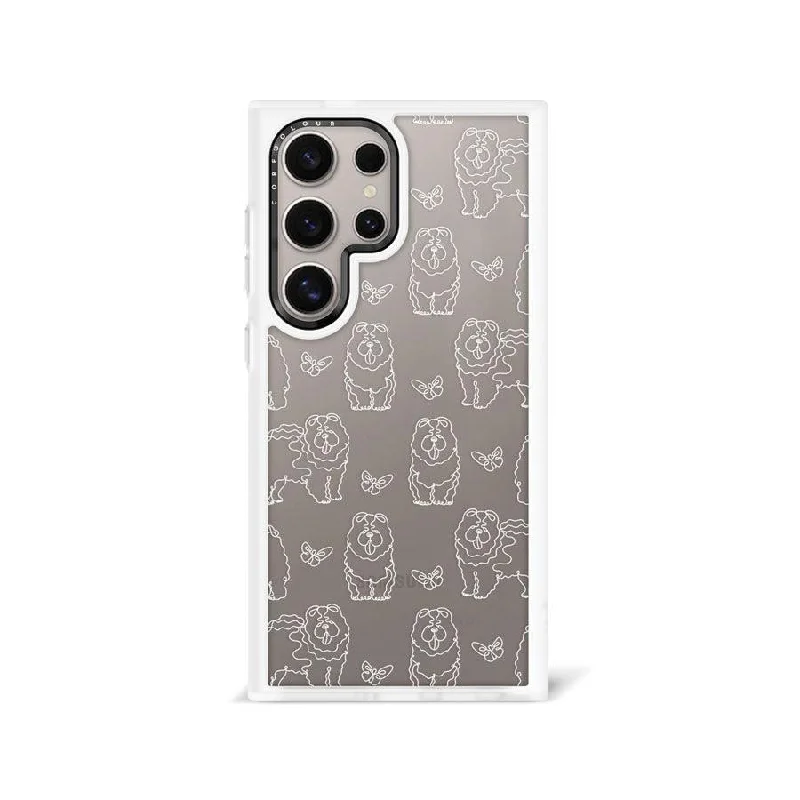 Samsung Galaxy S24 Ultra Chow Chow Minimal Line Phone Case