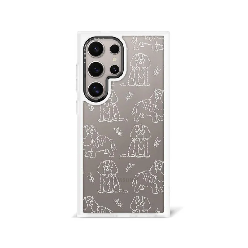 Samsung Galaxy S24 Ultra Cocker Spaniel Minimal Line Phone Case