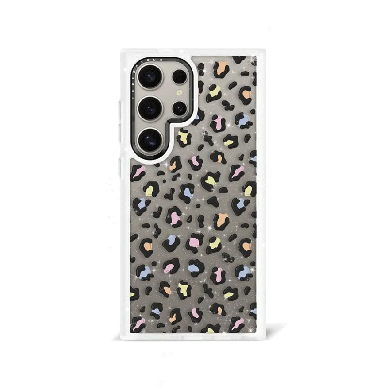 Samsung Galaxy S24 Ultra Colourful Leopard Glitter Phone Case