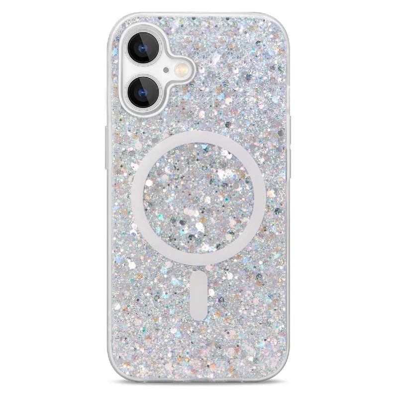 Showcase Glam - iPhone 16 Plus Silver w/ MagSafe Case